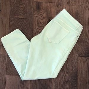 Mint Green Gap Skinny Jeans